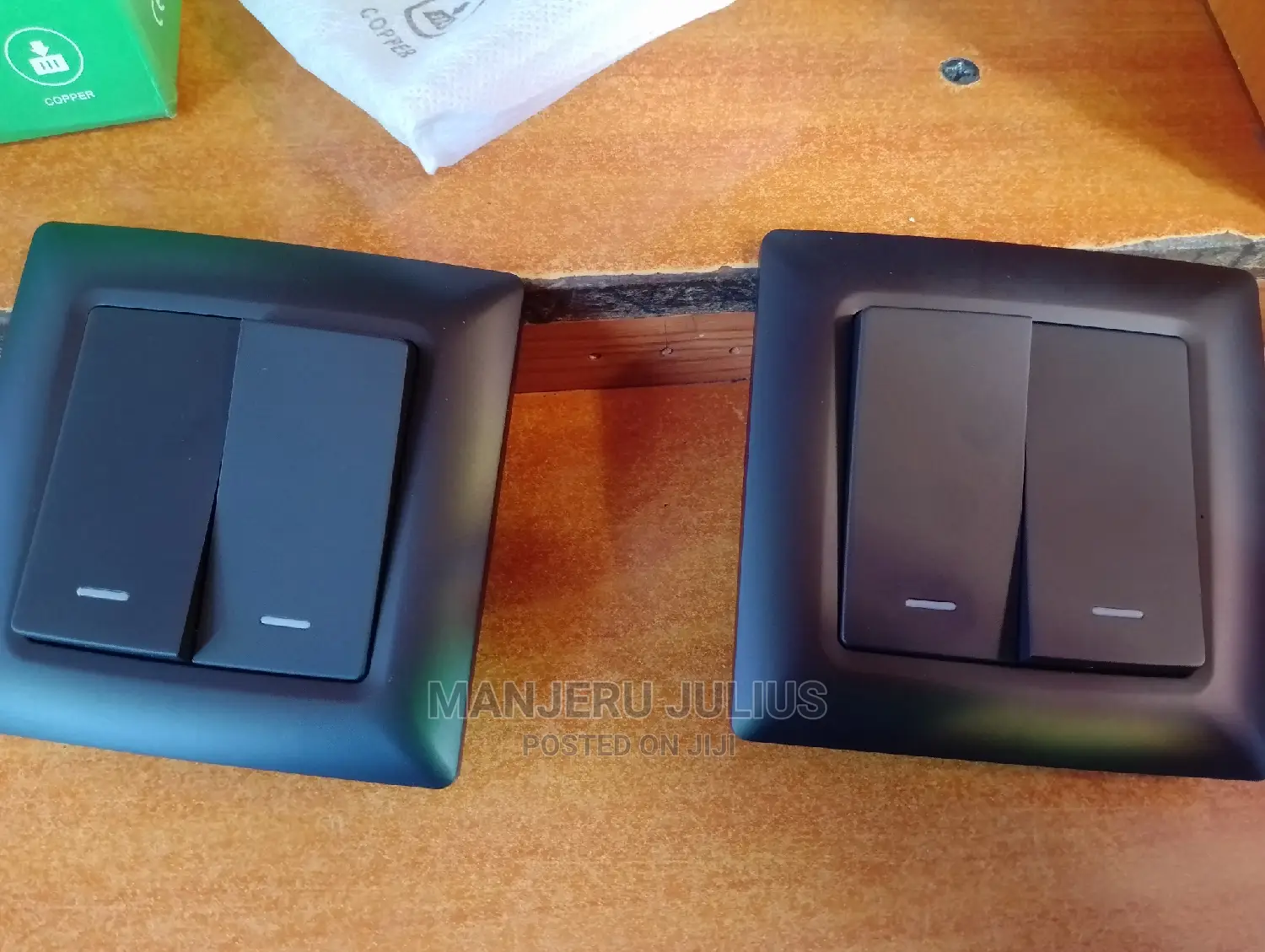 2gang2way Black Switch