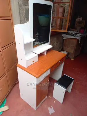 Beautiful White and Brown Dresser