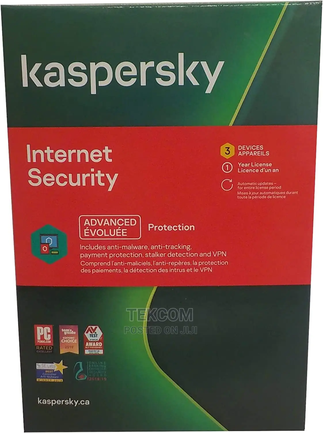 Kaspersky Internet Security 2023; 3 Devices + 1 License For