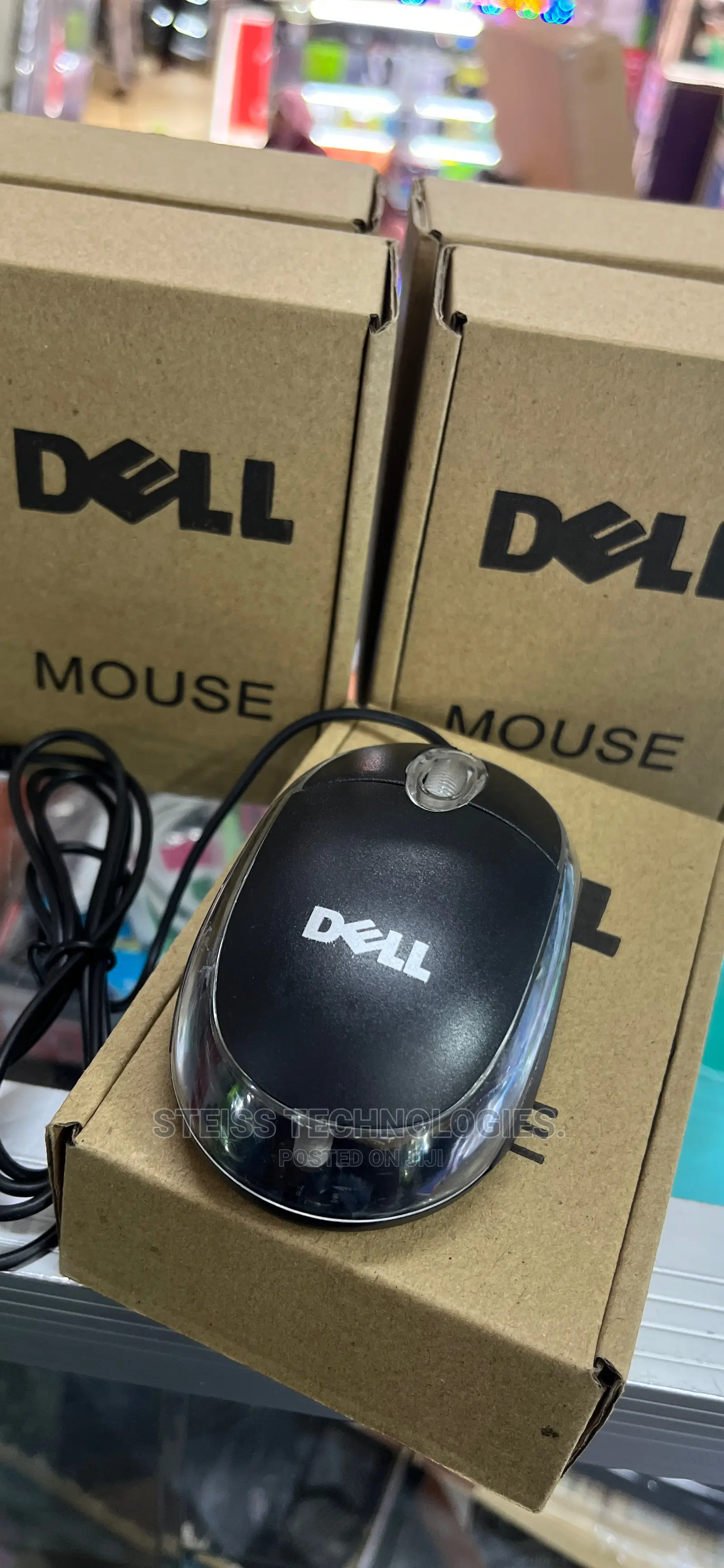 Dell Wired Brown Box Mouse.