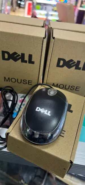 Dell Wired Brown Box Mouse.