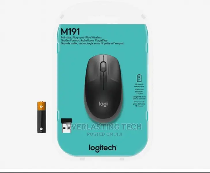 Logitech Wireless Mouse Full Size M191 - Mid Grey
