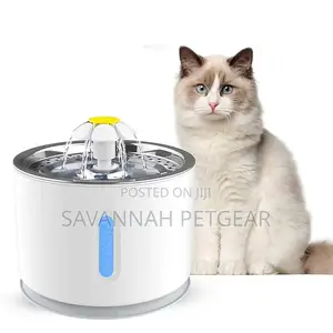 Automatic Cat Water Fountain, With Automatic Turn Off, LED W