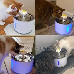 Automatic Cat Water Fountain, With Automatic Turn Off, LED W