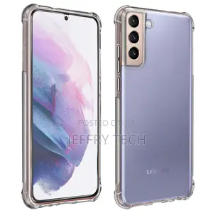 Samsung S21 Plus Soft Case + Transparent Tempered Glass-