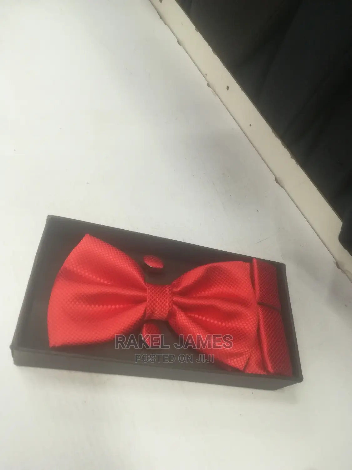 Black Bow Tie Set