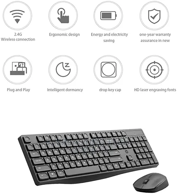 HP Wireless Keyboard and Mouse Combo CS10
