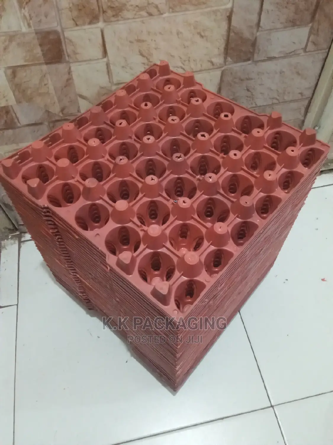 Maroon Egg Trays