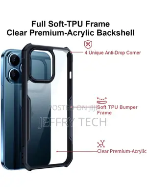 Xundd Case for iPhone 13 Pro Max Slim Clear Back Shockproof