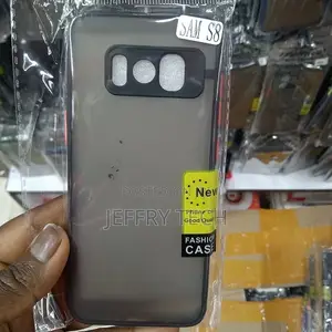 Back Cover for Samsung Galaxy S8, Smoke Frosted Back Case Wi