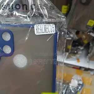 Back Cover for Realme C15 Smoke Hard Back Case (Black)