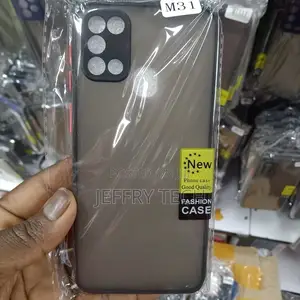 Back Cover for Samsung M31 (Black, Shock Proof)