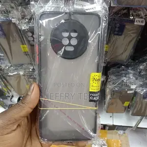 Back Cover for Infinix Note 7, Frosted Smoke Case, Camera Pr