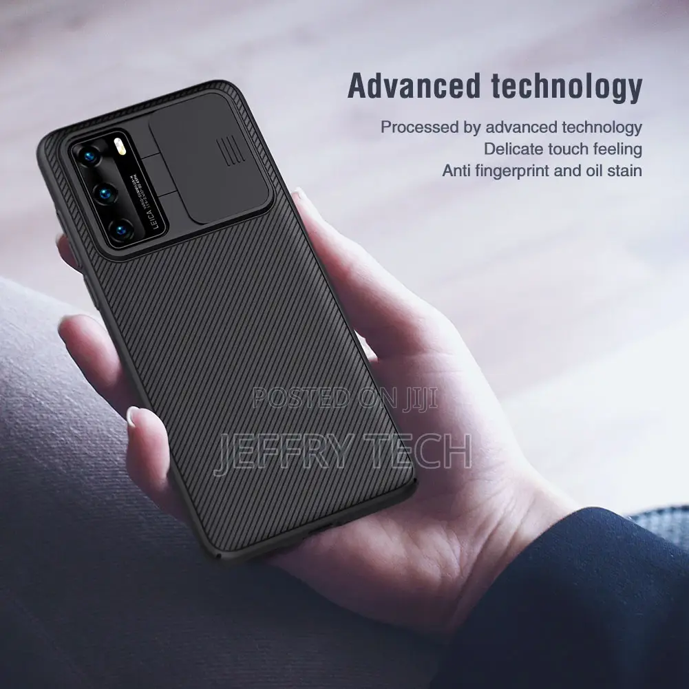 NILLKIN Classic Texture Camshield Slide Case for HUAWEI P40