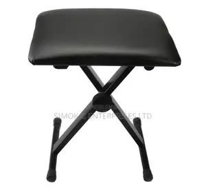 Piano Keyboard Bench Leather Padded Stool X Seat Chair