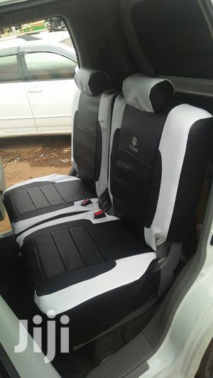 Black /White Leather Car Seat Covers