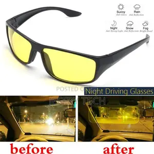 Night Driving Glasses Anti Glare Vision Driver Safety Sunglasses