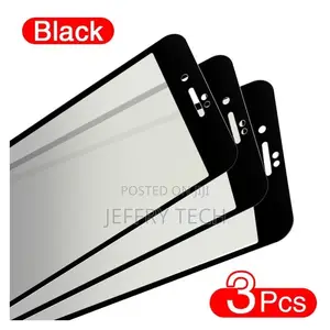 3PCS Full Cover Protective Glass on for iPhone 7 8 6 X XR Te