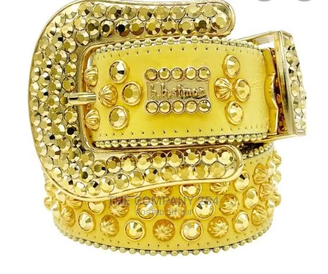 Legit Iced BB Simon Lavasan Silver Leather Belt