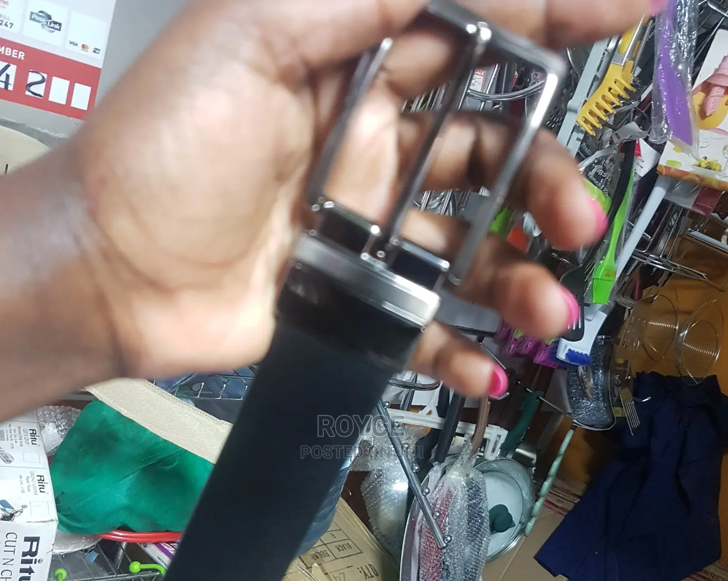 Genuine Leather Double Sided Belt