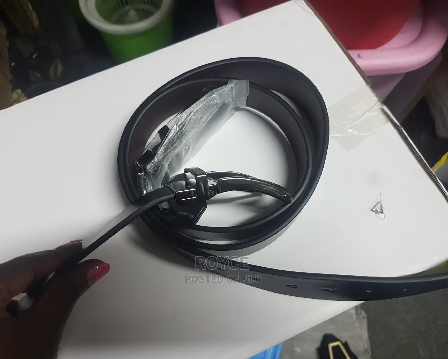 Genuine Leather Double Sided Belt