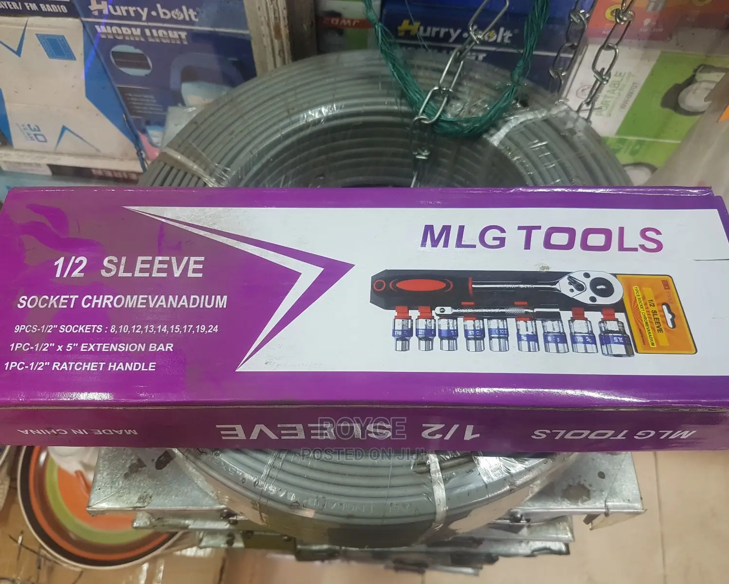 MLG Tools 1/2 Sleeve Socket Chrome Vanadium