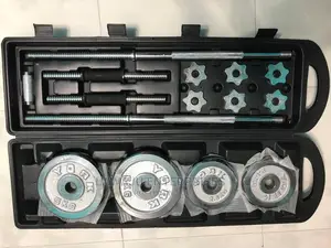 50kg Cast Iron Barbell and Dumbbell Set