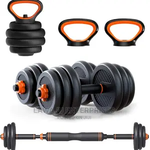 50kg Adjustable 6in1 Dumbbell/Kettlebell/Barbell Set