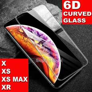 Phone Xr Xs Max X Screen Protector 6d Full Curved Tempered G