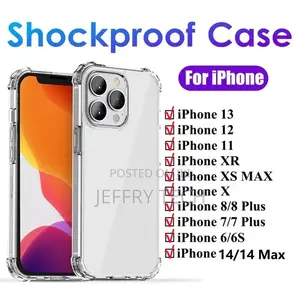 Case for iPhone 14 13 12 Pro Max XR 11 CLEAR Gel Shockproof