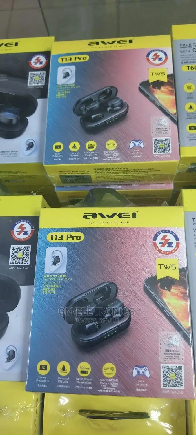 Awei T13 PRO Stereo Wireless Earbuds.
