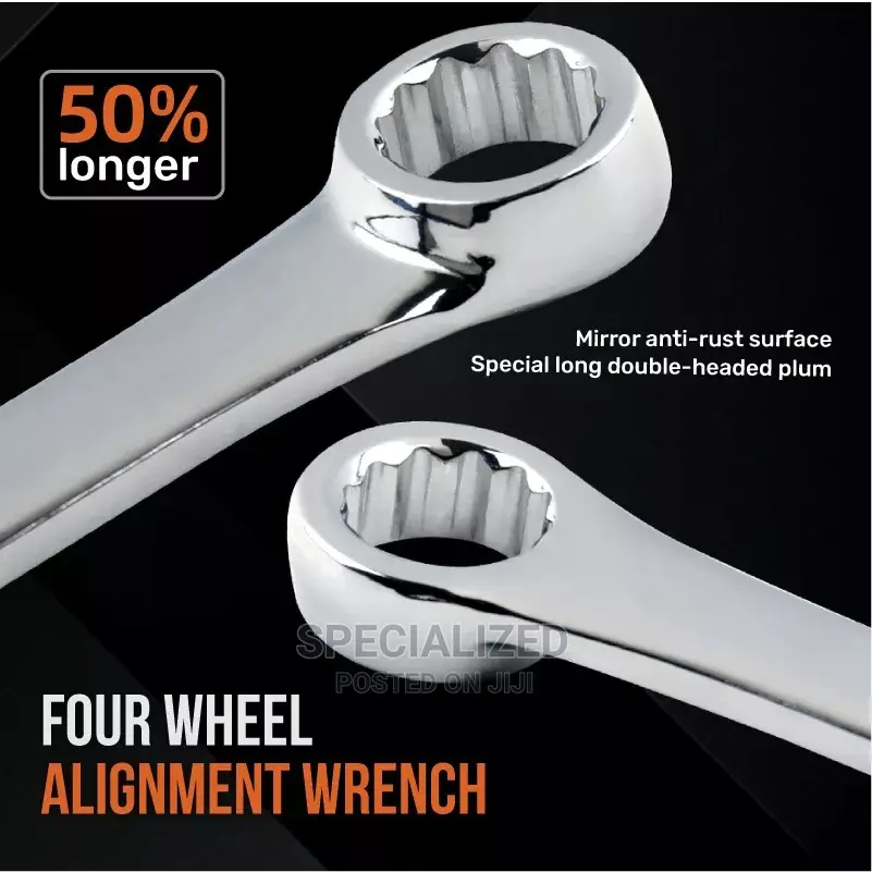Extra-Long Double End Ring Spanner Set - Metric,