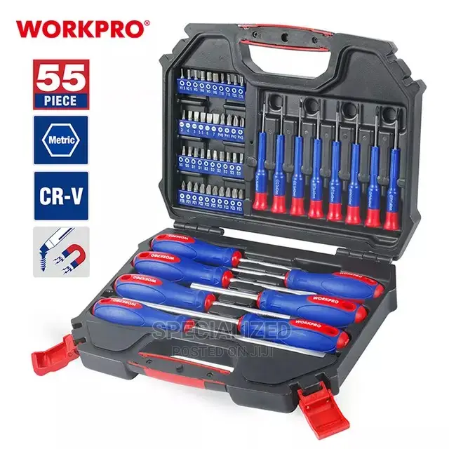 55 Piece Screwdriver and Bits Tool Set
