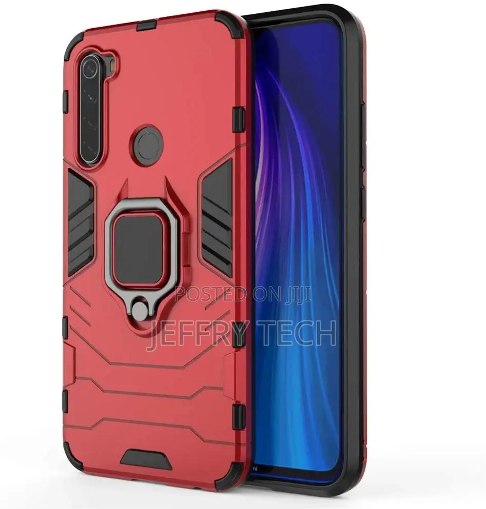 Redmi Note8 Case, Metal Ring Grip Kickstand Shockproof Hard