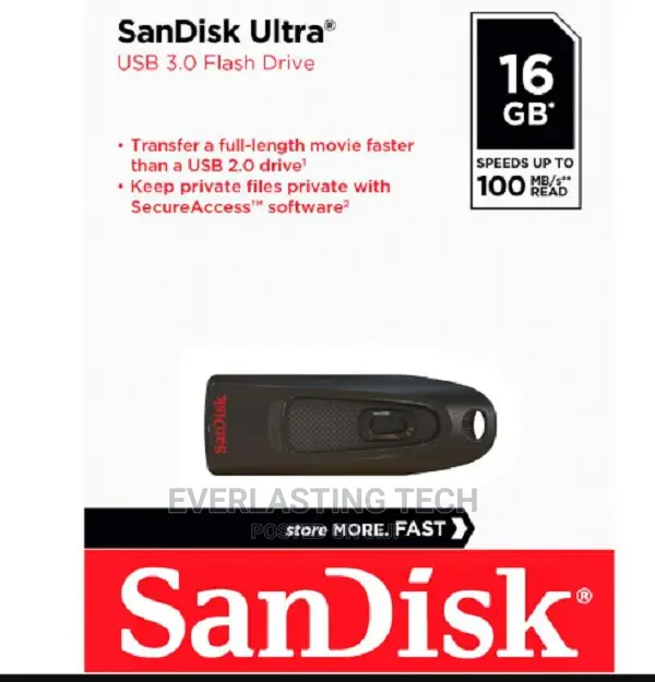 Sandisk Ultra Usb 3.0 Flash Drive 16gb