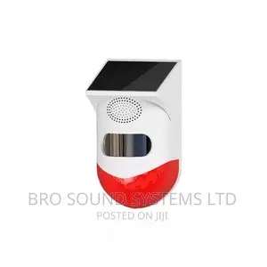 Solar Strobe Wireless Siren With Motion Detector