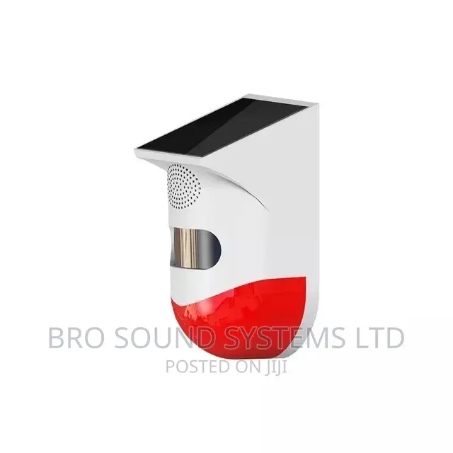 Solar Strobe Wireless Siren With Motion Detector