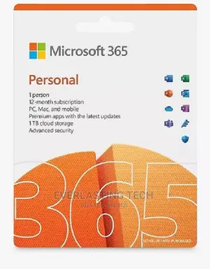 Microsoft Office 365 Personal Software- 1 Year