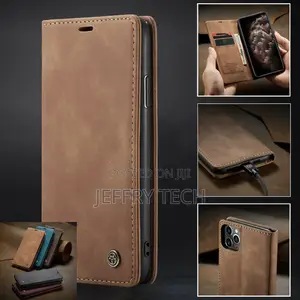 For iPhone 14 Pro Max Magnetic Leather Wallet Card Flip Case