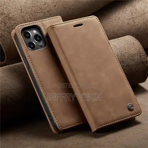 For iPhone 14 Pro Phone Case , Magnetic Leather Flip Wallet