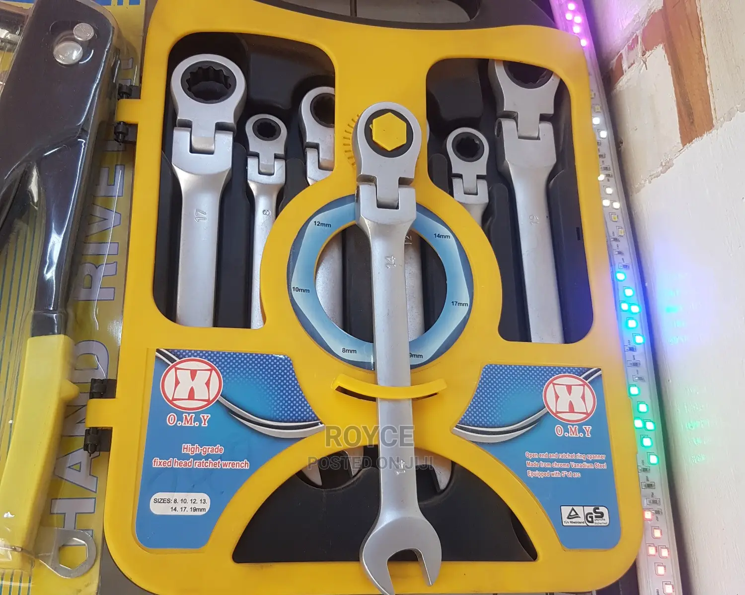 7pcs Flexible Ratchet Combination Spanner Set