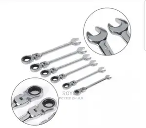 7pcs Flexible Ratchet Combination Spanner Set