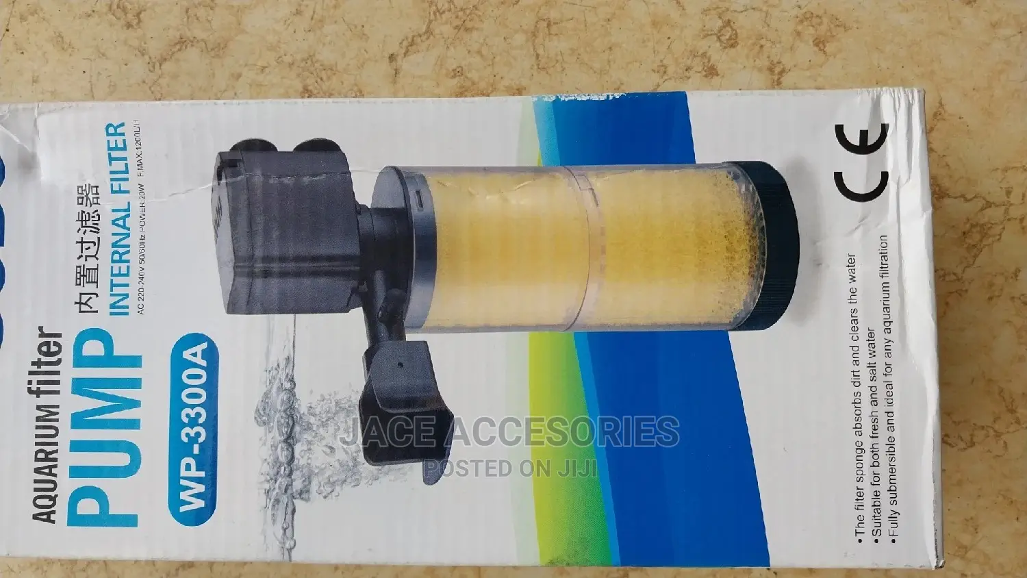 Original Sobo Acquariun Filter Pump