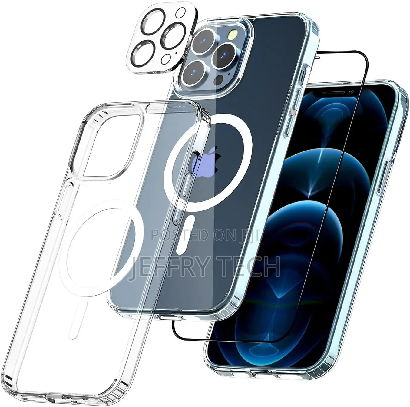 iPhone 12 Case/iPhone 12 Pro Case,With 2 Pack Screen Protect