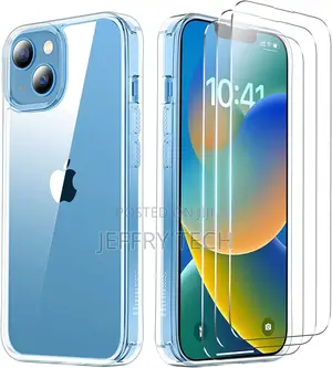 iPhone 14 Case/iPhone 13 Case, With 3 Pack Tempered Glass S