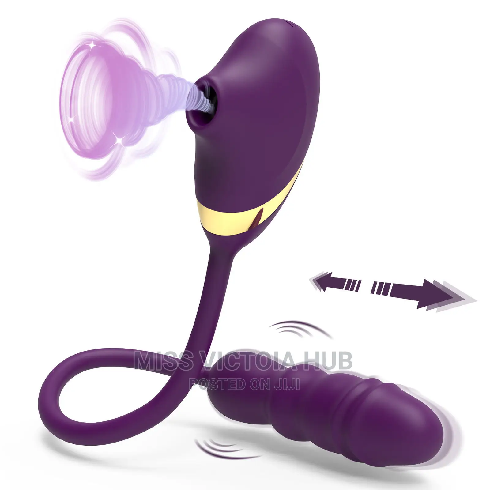 Clitoral Thrusting Sucking Vibrator Tongue Dildo
