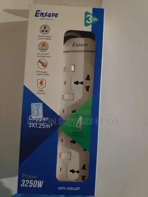 Ensave Extension Cable 4 Way With Surge Protect Multiplug