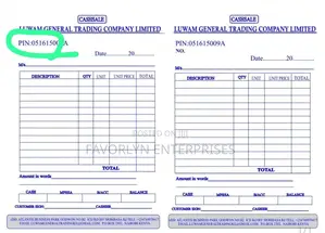 Receipt Books Editing
