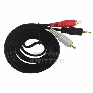 3.5mm Male to 2 RCA Male Aux Auxiliary Audio Stereo Adapter