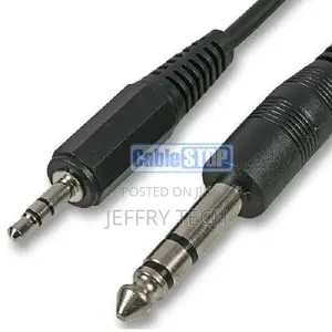 1.8M - 6.35mm Stereo Male 1/4" Jack to 3.5mm Headphone Plug